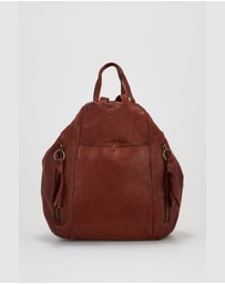 Evity - Ari Leather Tassel Backpack