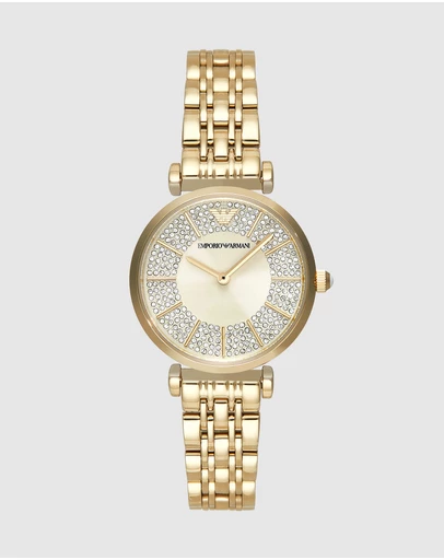 Emporio Armani - Gold Analogue Watch