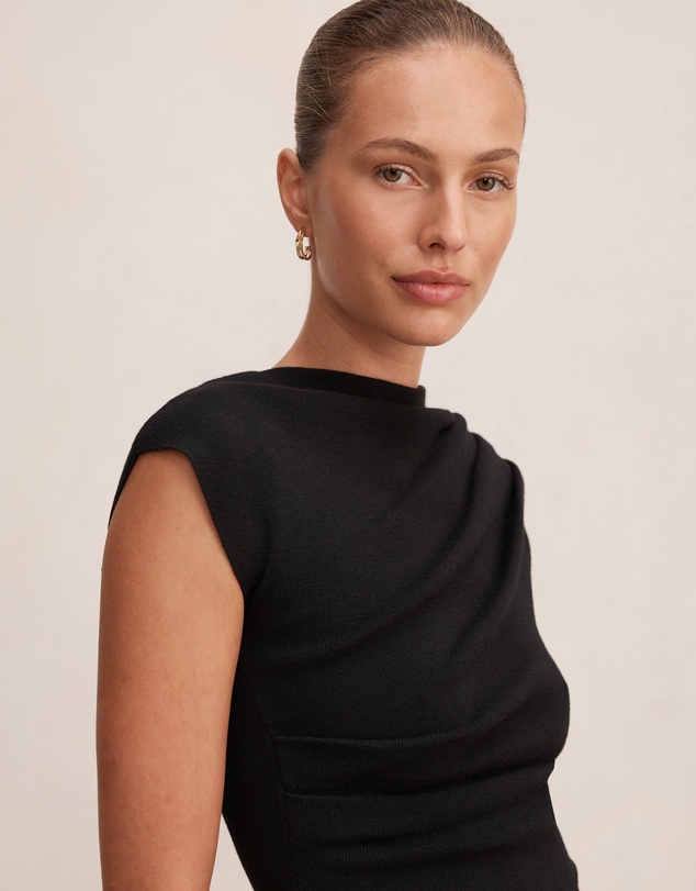 Forever New - Eleni Asymmetric Knitted Top