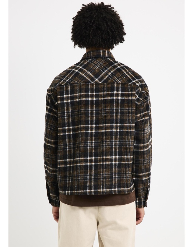 Black Noise White Rain - Script Long Sleeve Flannel