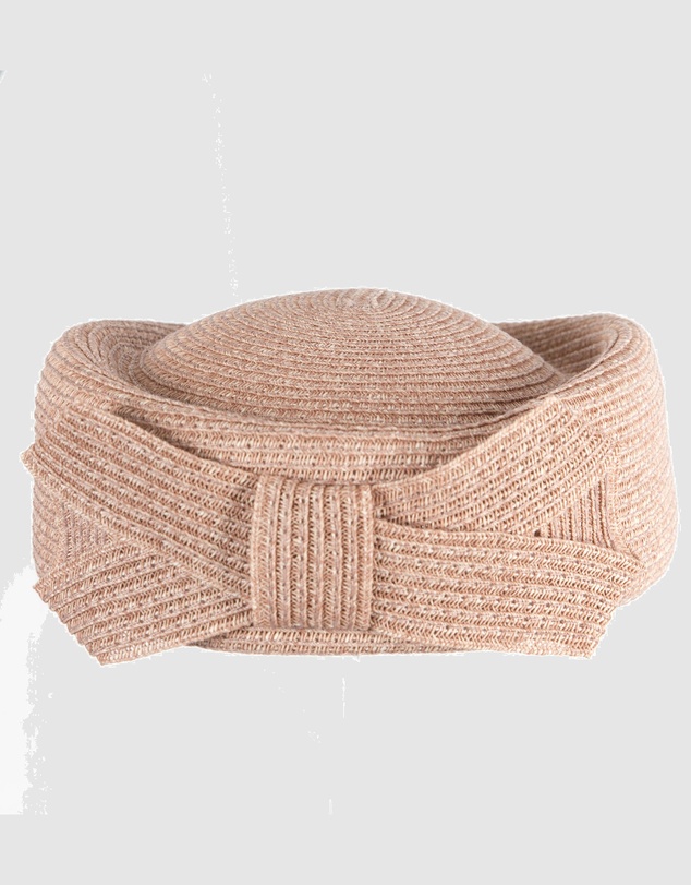 Max Alexander - Dusty Pink Braid Pillbox Hat