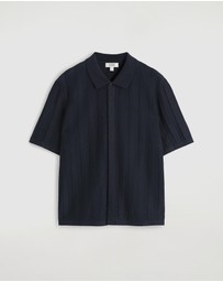 COS - Striped Knitted Linen Shirt