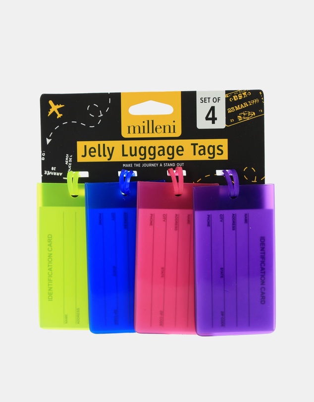 Milleni - Milleni Travel Jelly Luggage Tags (4 PK)