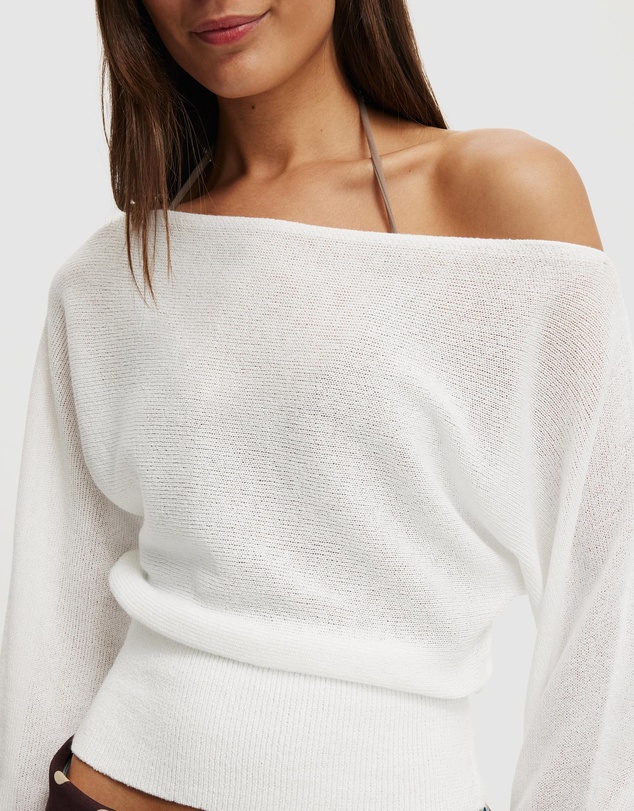 Cotton On - The Breezy LS Batwing Knit Top