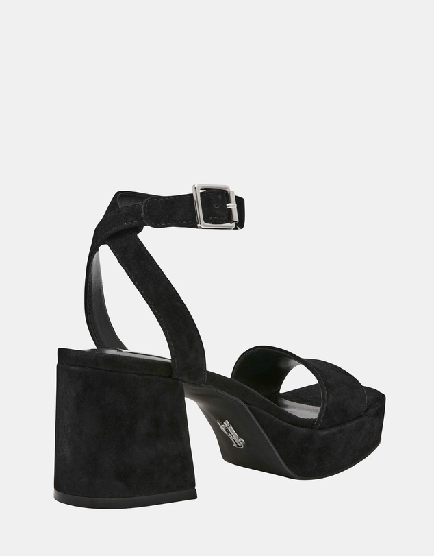 Steve Madden - Mercerr Black Suede Heels