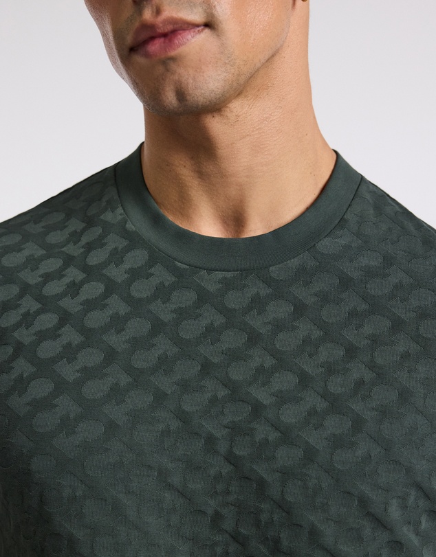 Calibre - Monogram Jacquard T-shirt Fern