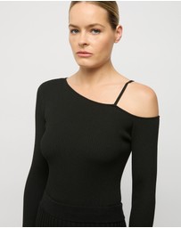 FRIEND of AUDREY - Vlada Asymmetric Knit Top