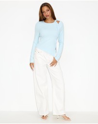 Dazie - Autumn Tie-Shoulder Top