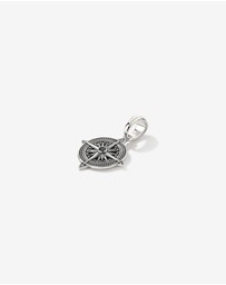 Michael Hill - Black Diamond Compass Pendant in Sterling Silver