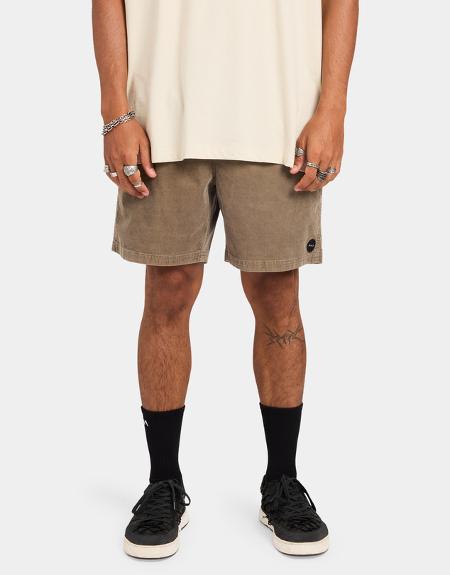 RVCA - Mens Escape II Corduroy Elastic Waist Shorts