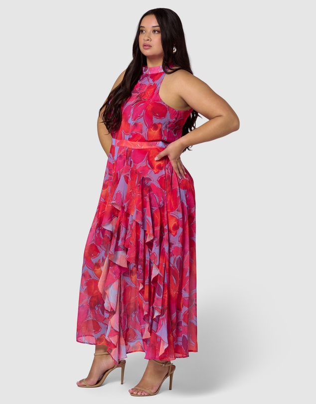 Pink Dusk by Curve Project - Kiss Kiss Maxi Dress