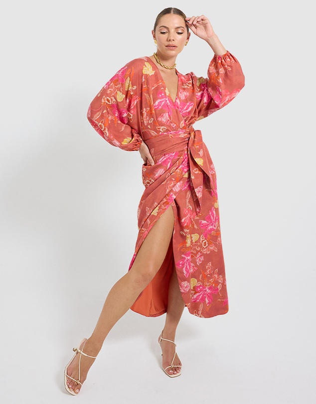 Pasduchas - Ruby Wrap Midi Dress