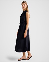 Forever New - Jessie Drawcord Smock Midi Dress