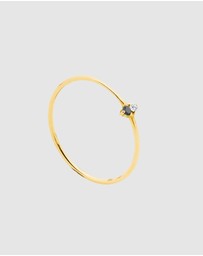 Luna Rae - Solid Gold - Solar Diamond Ring