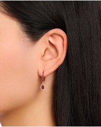 THOMAS SABO - Vintage Romance Hoop earrings with pendant