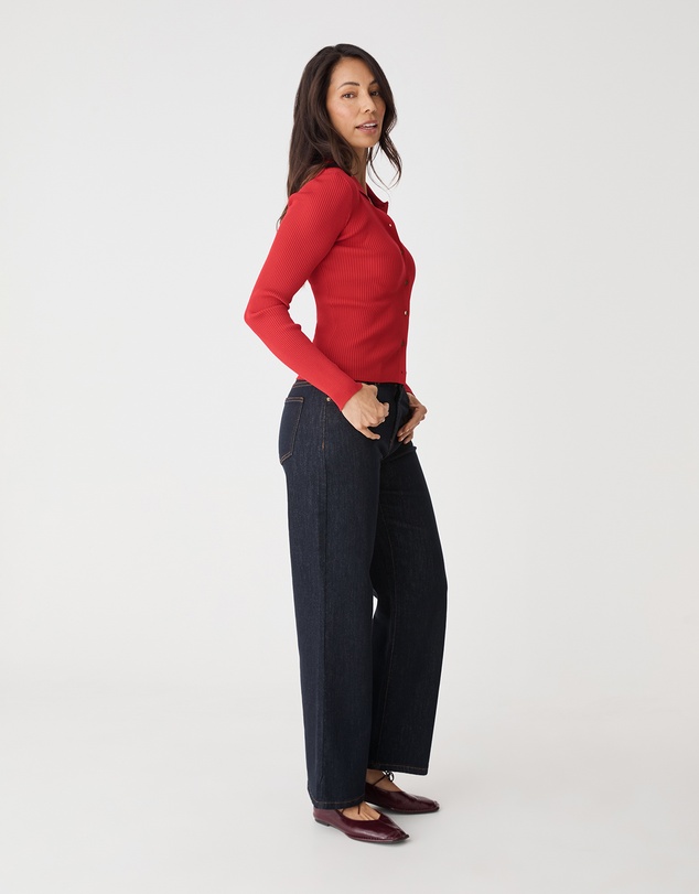 Forcast - Bristol Collared Rib Cardigan