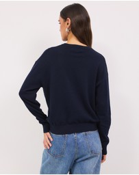 Calli - Melton Relaxed Knit Jumper