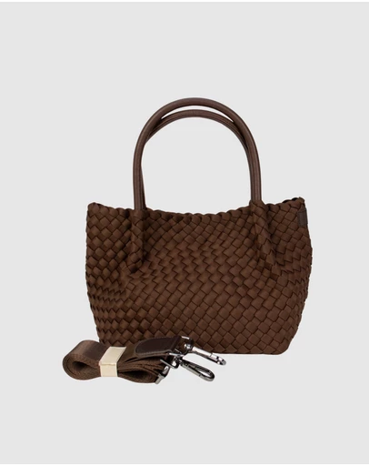 Chuchka - Woven Neoprene Mini Winona Tote Choc