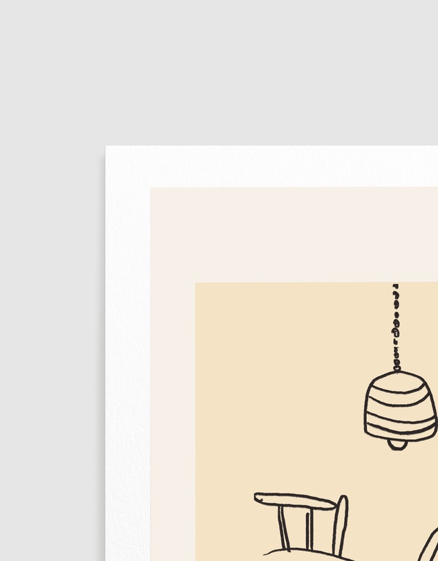 Olive et Oriel - LA Table by Treechild Art Print