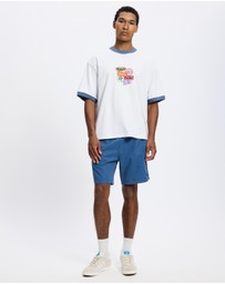 Thrills - Total Service Box Fit Oversized Cropped Ringer Tee