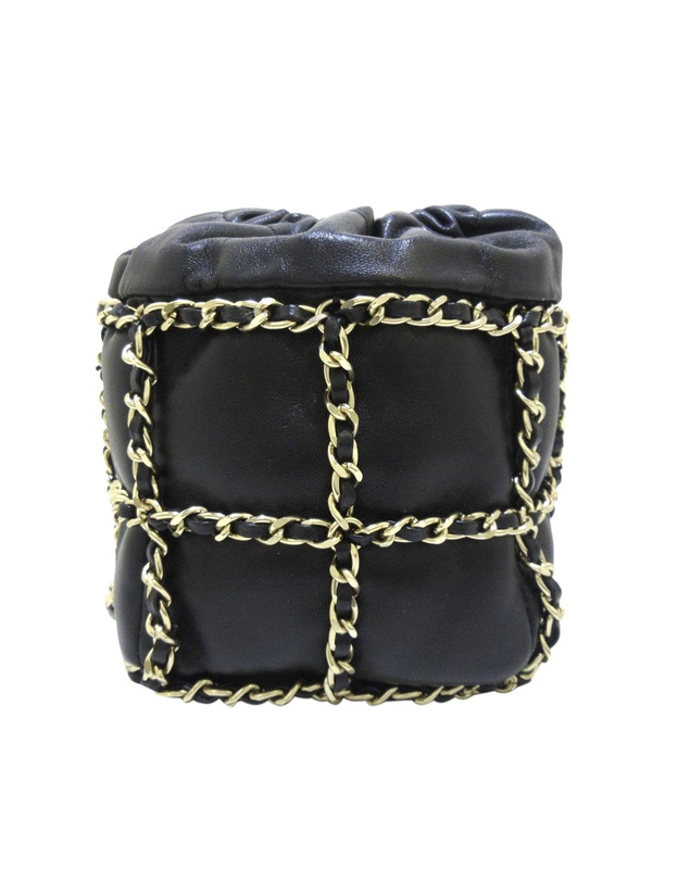 Pre-Loved by Azura Reborn - Pre-Loved Chanel CC Chain Lambskin Leather Bucket Bag