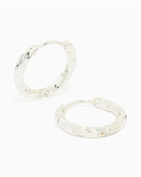 Lovisa - Waterproof Stainless Steel Twisted Hoop Earrings