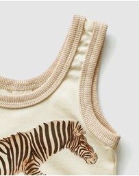 WITH LOVE FOR KIDS - Comfy Tank Onesie - Babies