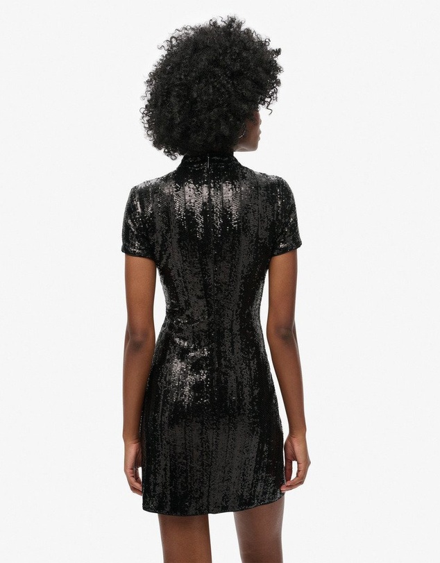 Superdry - Mandarin Sequin Mini Dress