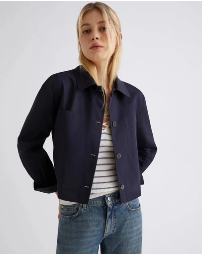 Marella - Cropped Button Up Jacket