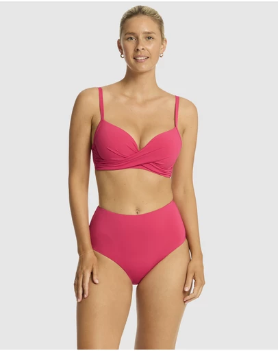 Sea Level Australia - Essentials Edit Cross Front Moulded Underwire Bra