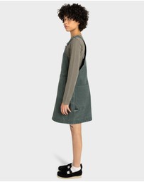 Element - Womens Dungaree Canvas Mini Dress