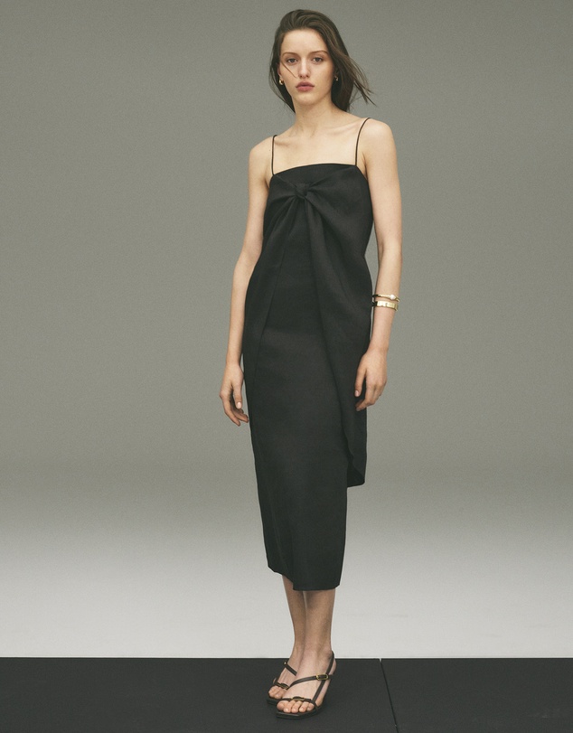 Country Road - Tie Detail Midi Dress