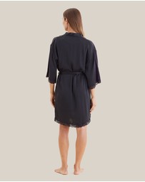 Papinelle - Camille Silk Lace Robe