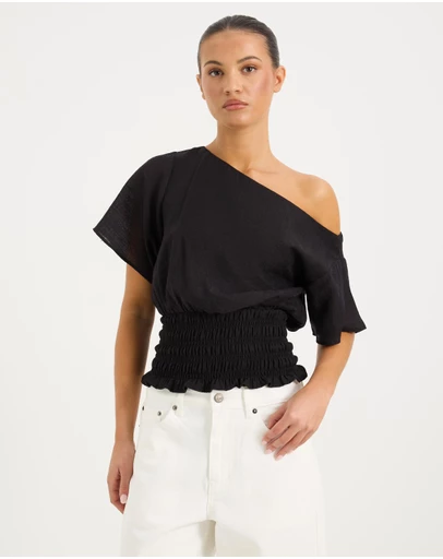Calli - Marlow Sheer Off The Shoulder Top