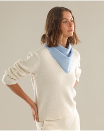 Morgan & Taylor - Katrina Triangle Scarf in Blue