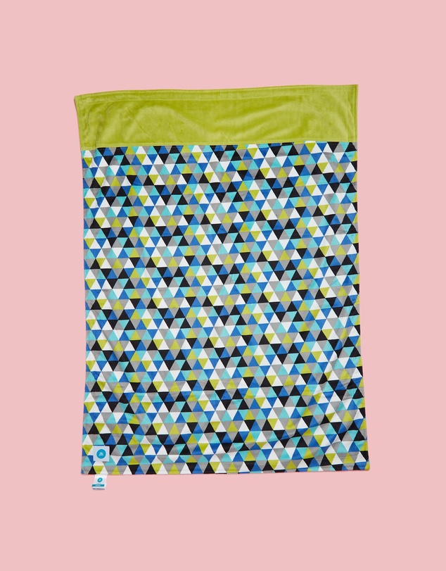 itti bitti - Travel Blanket - Heron with Wasabi