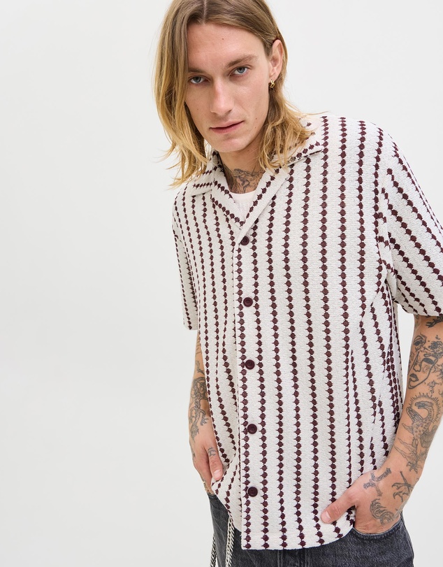 Jack & Jones - Gramercy Jersey Short Sleeve Resort Shirt