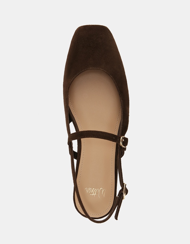 Wittner - Dallas Suede Leather Flat Slingbacks
