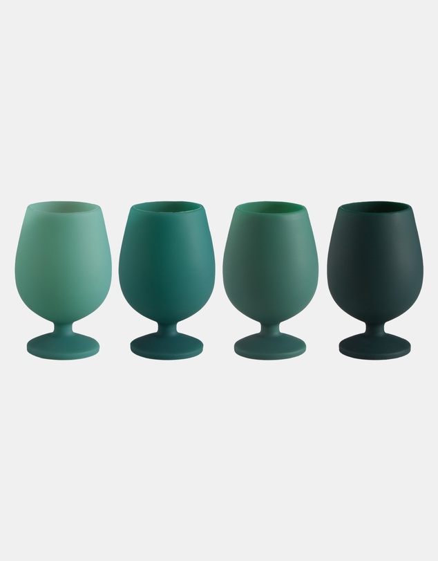 porter green - stemm | silicone unbreakable wine glasses