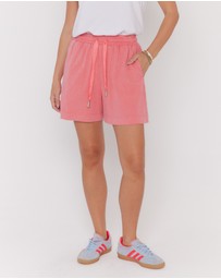 ALEXANDRA - Hixa Shorts Acid Washed Coral