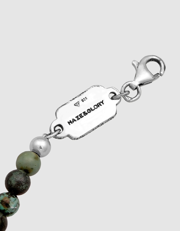 Haze & Glory - ICONIC EXCLUSIVE - Bracelet Men Turquoise Ocean 925 Sterling Silver