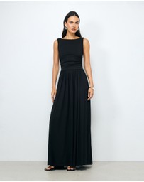 AERE - Daya Ruched Midi Dress