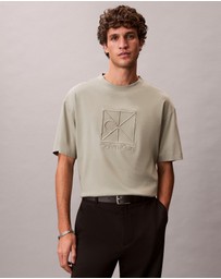 Calvin Klein - Relaxed Premium Interlock Emblem Logo T-Shirt
