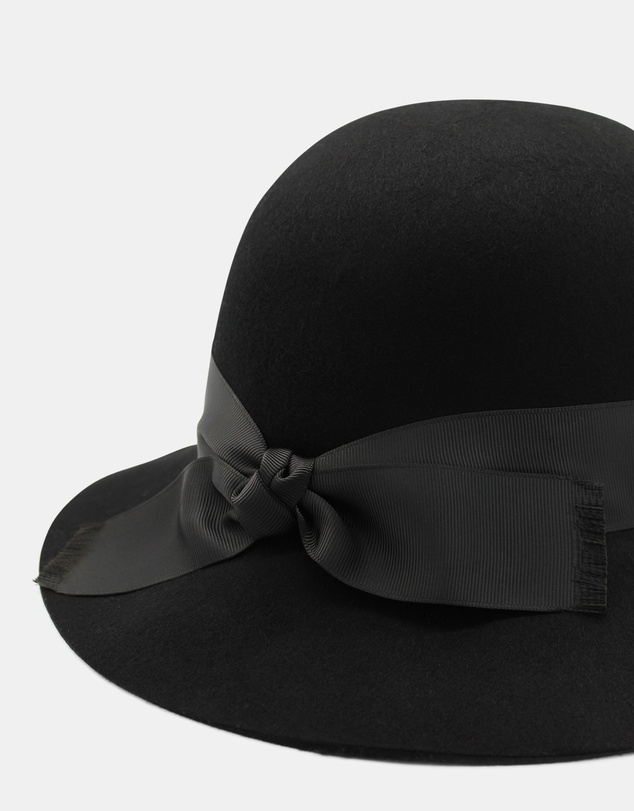 Morgan & Taylor - Julietta Wool Felt Cloche Hat in Black