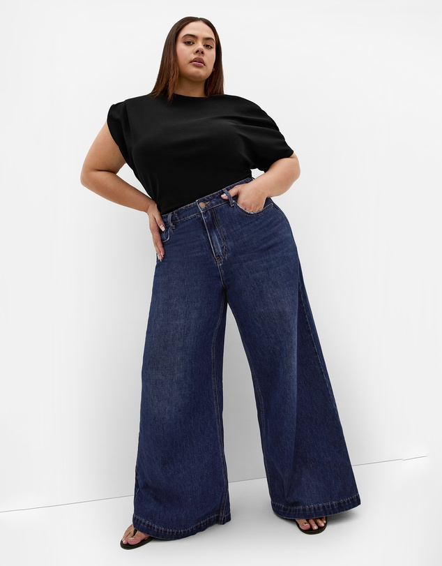 City Chic - Harley Fit Piper Palazzo Regular Jean