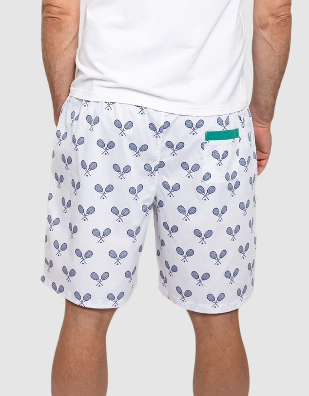 Sant And Abel - Men's Tennis Navy Sleep Shorts