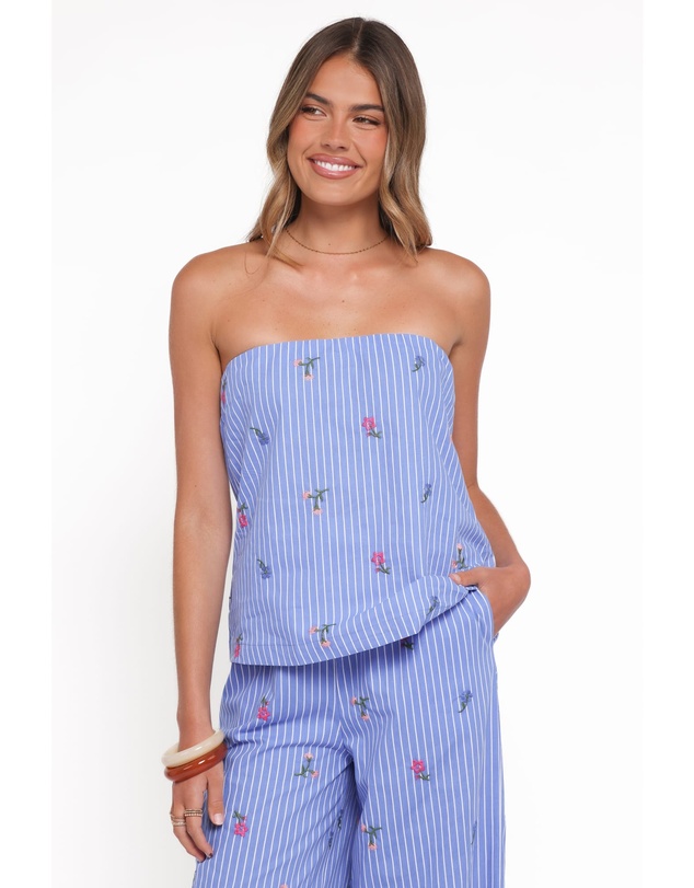 Petal & Pup - Ezra Pant Set - Blue Stipe