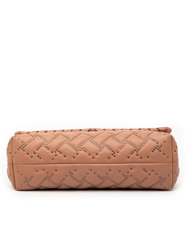 Bottega Veneta - Pre-Loved Small Nappa Intrecciato Studded Olimpia Shoulder Bag