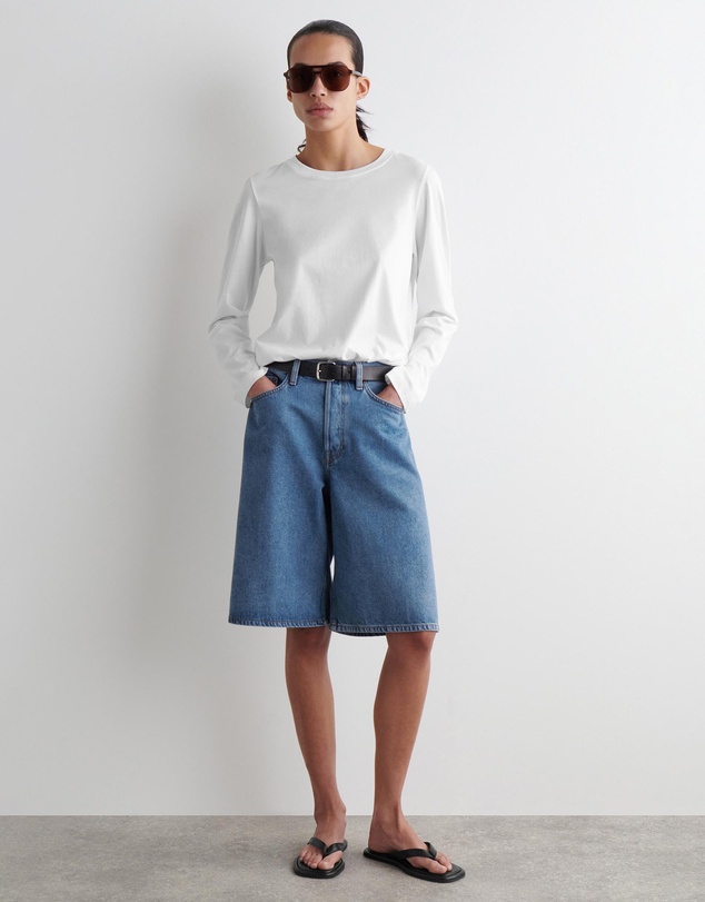 COS - Longline Denim Shorts