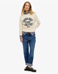 Superdry - Slouchy Intarsia Graphic Knit